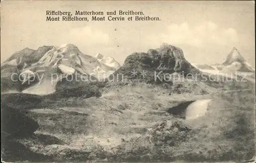 Matterhorn VS Riffelberg Breithorn  Kat. Matterhorn