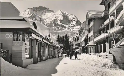 Wengen BE Dorfstrasse Jungfrau Kat. Wengen