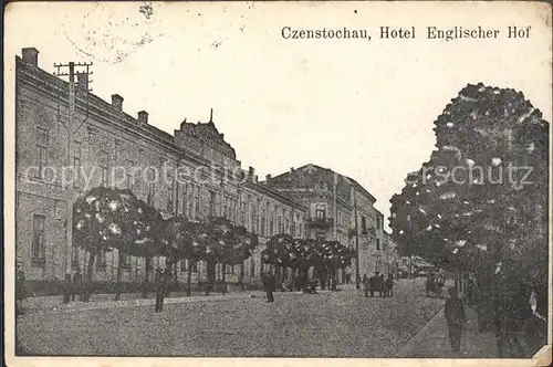 Czenstochau Hotel Englischer Hof Kat. Polen