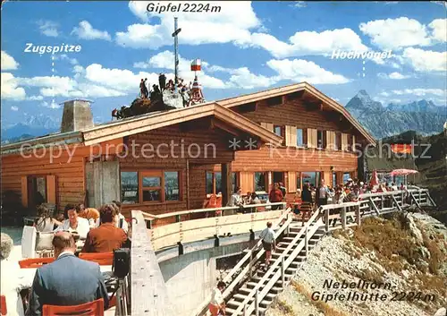 Nebelhorn Gipfelhuette  Kat. Oberstdorf