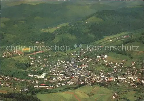 Laasphe Waldstadt des Wittgensteiner Berglandes Fliegeraufnahme Kat. Bad Laasphe