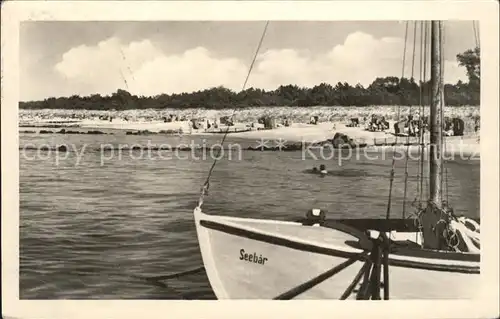 Zingst Ostseebad Ostseebad Strand Segelschiff / Zingst Darss /Nordvorpommern LKR