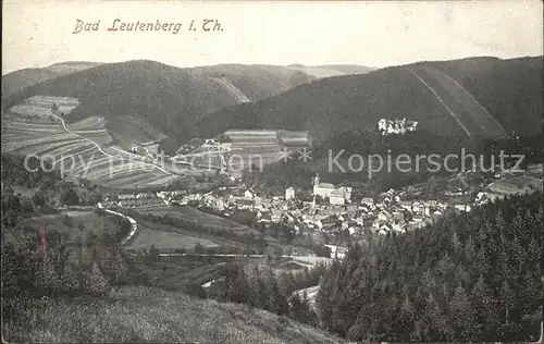 Bad Leutenberg Panorama mit Friedensburg Kat. Leutenberg