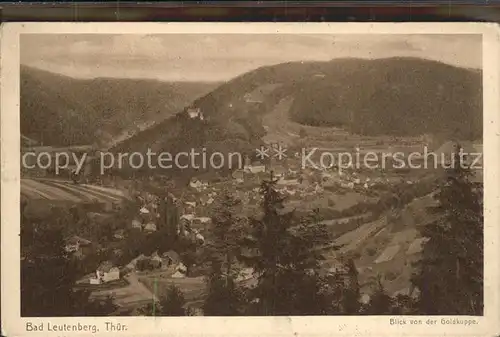 Bad Leutenberg Panorama Bick von der Goldkuppe Kat. Leutenberg