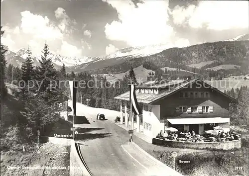 Walserschanz Kleinwalsertal oesterreichischer Grenzgasthof Kat. 