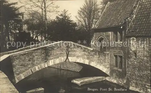 Bruges Flandre Pont St Boniface Kat. 