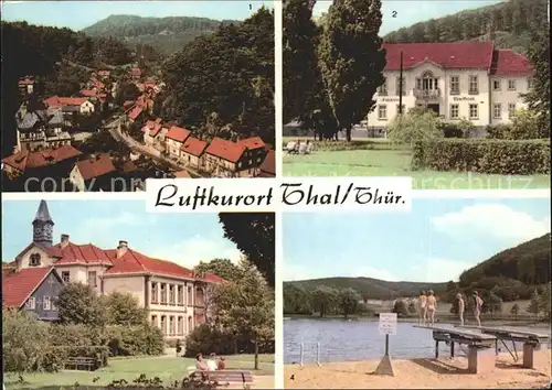 Thal Ruhla Kuranlagen Kurhaus Thalfried Freibad Kat. Ruhla