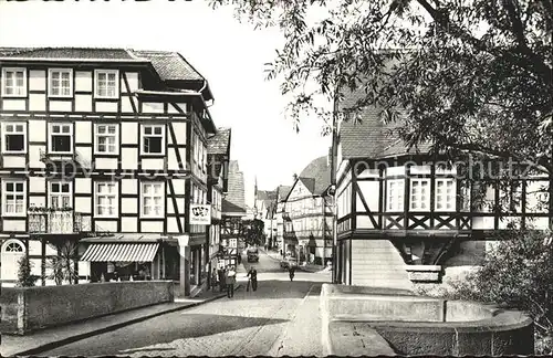 Melsungen Fulda Brueckenstrasse Fachwerk / Melsungen /Schwalm-Eder-Kreis LKR