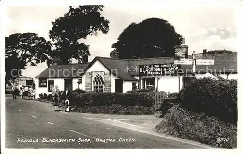 Gretna Green Blacksmith Shop Kat. United Kingdom