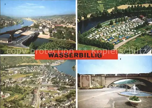 Wasserbillig Vue Generale Camping Vue Aerienne Frontiere Luxemburg Allemagne Kat. Luxemburg