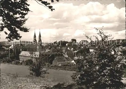 Pruem Eifel Ortsansicht Kirche Kat. Pruem