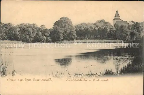 Wilmersdorf Charlottenburg Hundekehlesee und Restaurant Grunewald / Berlin /Berlin Stadtkreis