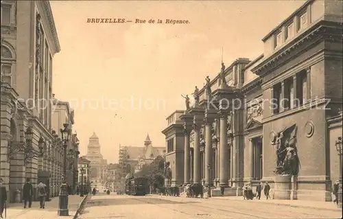 Bruxelles Bruessel Rue de la Regence Kat. 