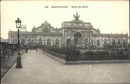 Bruxelles Bruessel Gare du Midi Bahnhof Kat. 