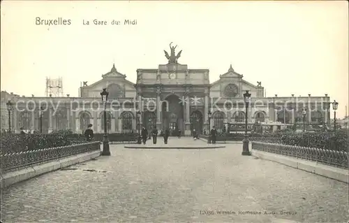 Bruxelles Bruessel Gare du Midi Bahnhof Kat. 