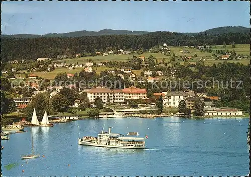 Velden Woerthersee Dampfer Segelboot  /  /