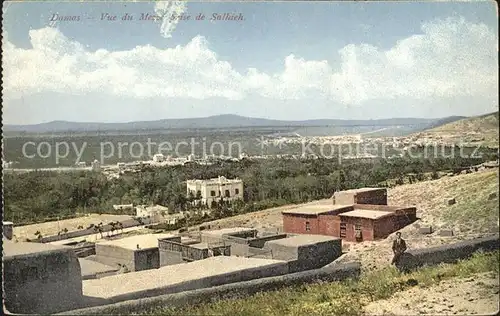 Damas Damaskus Syria Vue du Mezze prise de Salhieh Kat. 