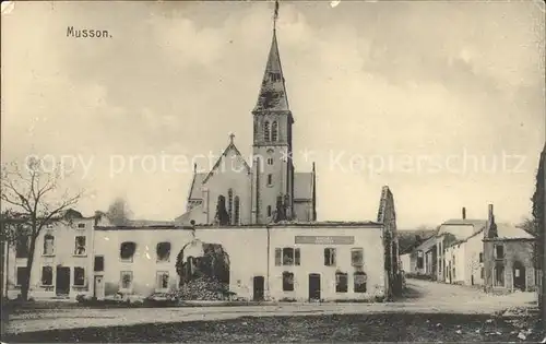 Musson Liege Ruines Grande Guerre Eglise 1. Weltkrieg Kat. 