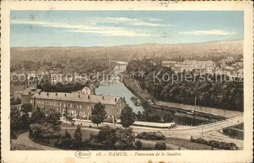 Namur Wallonie Panorama de la Sambre Kat. 