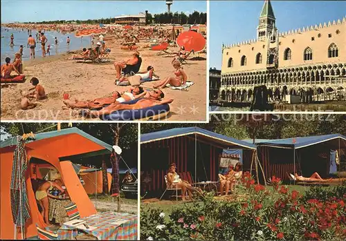 Cavallino Venezia Camping Union Lido Strandpartie Zelte Palazzo Kat. 