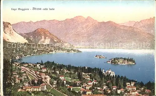 Stresa Lago Maggiore colle Isole Panorama