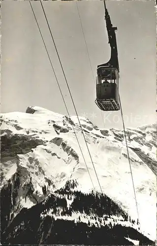 Brunni Engelberg Luftseilbahn mit Titlis Urner Alpen /  /Rg. Engelberg