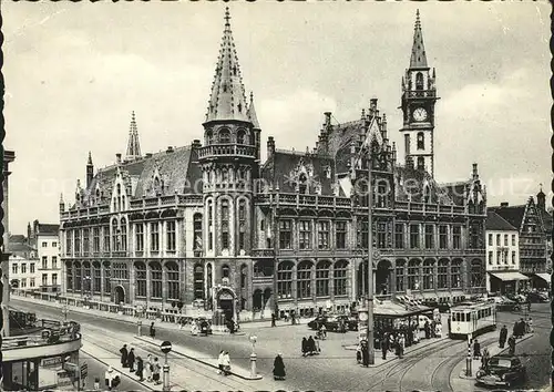 Gent Gand Flandre Post Strassenbahn Kat. 