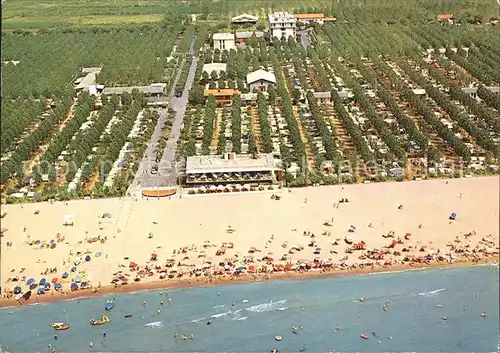 Cavallino Venezia Camping Lido Strand Fliegeraufnahme Kat. 