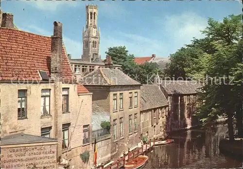 Bruegge West Vlaanderen Anlegeplatz am Dijver Kat. Bruges