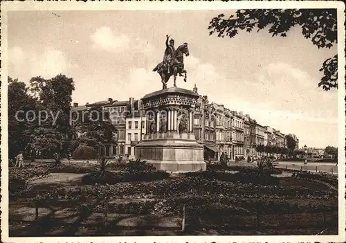 Liege Luettich Boulevard Piercot monument Charlemagne Kat. Luettich