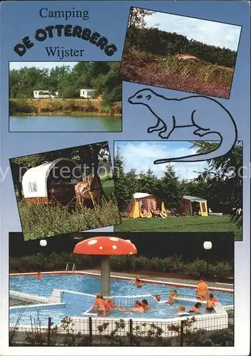 Wijster Camping De Otterberg Planwagen Swimming Pool Otter Kat. 