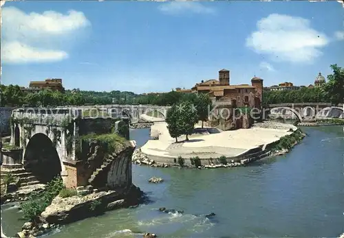 Roma Rom Isola Tiberina Il Ponte Rotto Kat. 