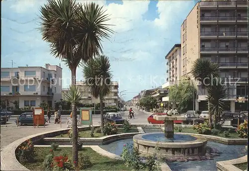 Alba Adriatica Fontana Brunnen Palmen Kat. 