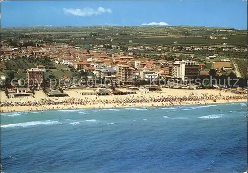 Alba Adriatica Strand Hotels Fliegeraufnahme Kat. 