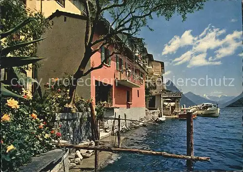 Gandria Lago di Lugano Il Ticino pittoresco Kat. Gandria