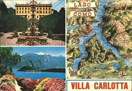 Tremezzo Lago di Como Villa Carlotta Comersee Kat. 