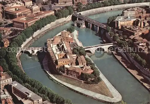 Roma Rom Fliegeraufnahme Tibertina Insel Kat. 