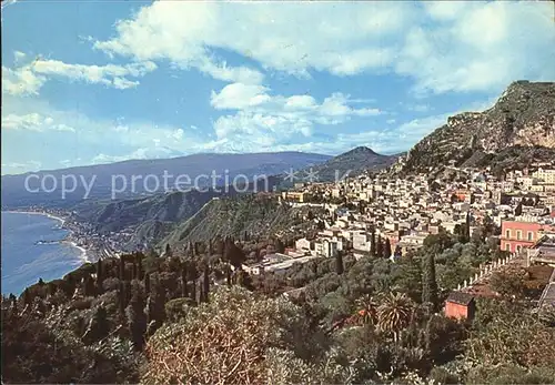 Taormina Sizilien Panorama Kat. 