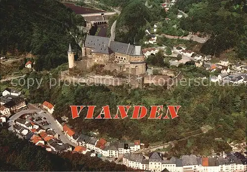 Vianden Chateau vue aerienne