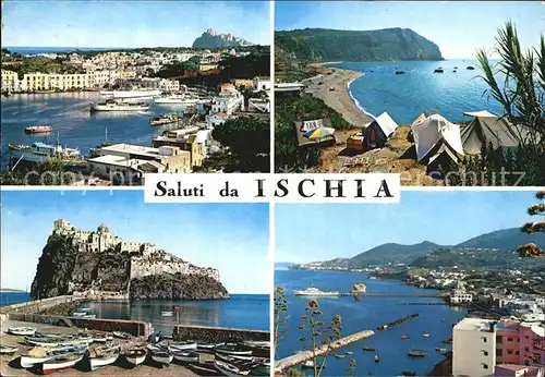 Ischia Strand Hafen Schloss Kat. 