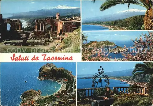 Taormina Sizilien Panorama Kat. 