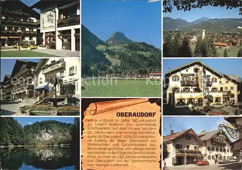 Oberaudorf Dorfmotive Panorama Innpartie Kat. Oberaudorf