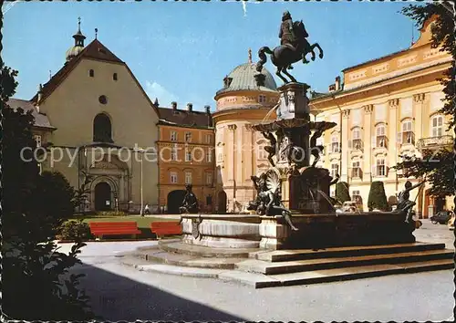 Innsbruck Hofkirche Hofburg Brunnen Kat. Innsbruck