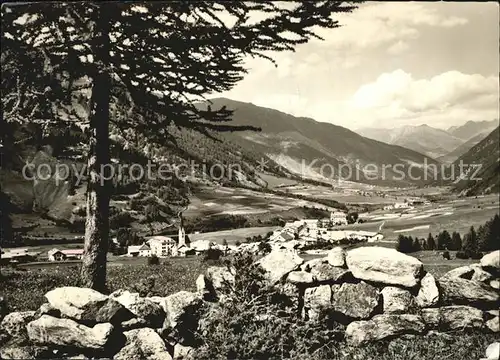 Sta Maria Muensterthal mit Oetztaler Alpen Kat. Sta Maria Muestair