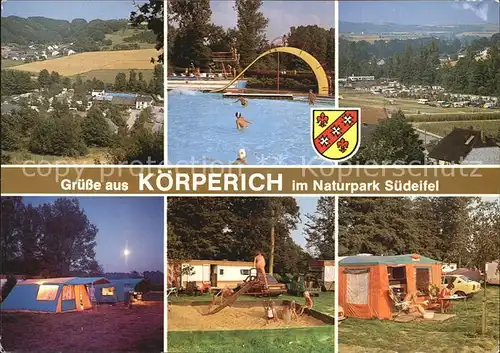 Koerperich Eifel Camping Freibad Naturpark Suedeifel Kat. Koerperich