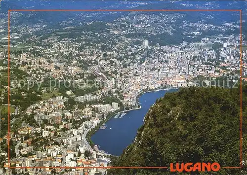 Paradiso Lago di Lugano Vista dal Monte San Salvatore Kat. Paradiso
