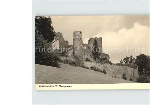 Frauenstein Sachsen Burgruine Kat. Frauenstein Sachsen