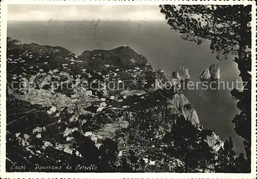 Capri Panorama da Cetrella Kat. Golfo di Napoli