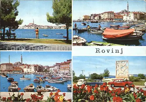 Rovinj Istrien Strand Hafen Monument Kat. Hrvatska