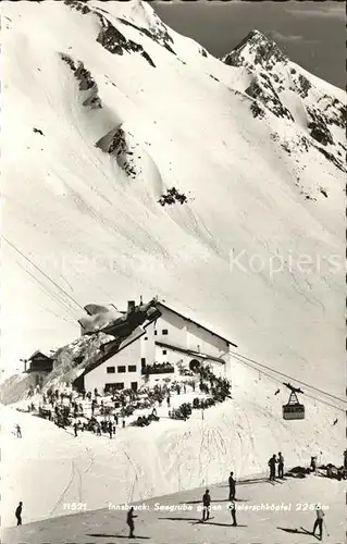 Innsbruck Seegrube gegen Gleierschkoepfel Wintersportplatz Alpen Kat. Innsbruck